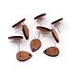 Accessoires de boucles d'oreilles en bois de coco EJEW-CJC0001-10-2