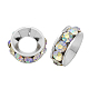 Brass Rhinestone Spacer Beads RB-A020-14mm-28S-1