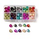 100 perle di vetro craquelé trasparente verniciato a spruzzo in 10 colori CCG-XCP0001-05-1