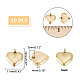 UNICRAFTALE 10pcs Golden Stainless Steel Heart with Word Mom Pendants Mother's Day Theme Charms 12mm Metal Hypoallergenic Dangle Mom Charms for Jewelry Making STAS-UN0039-85-3
