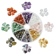80g 8 stili di perline di pietre preziose miste naturali e sintetiche G-FS0005-50-1