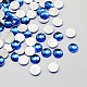 Transparent Faceted Half Round Acrylic Hotfix Rhinestone Flat Back Cabochons for Garment Design GACR-Q001-10mm-07-1
