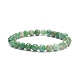Bracelet extensible à perles rondes en quartz émeraude naturel BJEW-JB07656-1