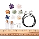 DIY Natural Mixed Gemstone Wish Bottle Earring Necklace Making Kit DIY-FS0003-13-6