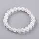 Gefärbte natürliche Jade Perlen Stretch-Armbänder BJEW-G633-B-24-1