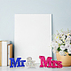 Stampi in silicone word mr & mrs DIY-WH0167-74-6