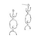 Shegrace 925 boucles d'oreilles pendantes en argent sterling JE703A-1