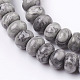 Chapelets de perles en pierre de carte/pierre picasso/picasso jasper naturelles  G-O162-16-4x6mm-3