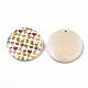 Ciondoli in legno stampato seris di frutta WOOD-S045-103A-07-2