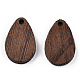 Colgantes de madera de wengué natural WOOD-T023-31-2