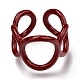 スプレー塗装真鍮カフリング  オープンリング  丸いリング  ミックスカラー  usサイズ7 1/4(17.5mm) KK-I683-29-2