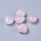 Piedra de palma de corazón de cuarzo rosa natural G-FS0001-78B-2