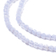 Chapelets de perles en agate avec dentelle bleue naturelle G-F619-03-3mm-3