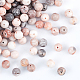 OLYCRAFT 180pcs 8.5mm Natural Pink Zebra Stone Beads Striped Jade Beads Round Loose Gemstone Beads Energy Stone for Bracelet Necklace Jewelry Making G-OC0001-22-1