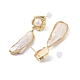 Orecchini pendenti con perle naturali EJEW-P256-20G-2