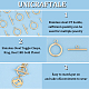 UNICRAFTALE 12Sets Stainless Steel Toggle Clasps 25mm Round IQ Toggle Clasps T-bar Closure Clasps Golden Neckalce Toggle Clasps Round Ring Jewelry Connectors End Clasps STAS-UN0050-81-5