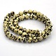 Round Natural Dalmatian Jasper Beads Strands G-N0120-23-8mm-2