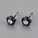 Plastic Stud Earrings EJEW-F211-30-2