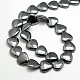 Grade AA Non-magnetic Synthetic Hematite Heart Beads Strands G-F161-17D-2