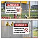 Panneaux d'avertissement vierges en aluminium globleland DIY-GL0003-03B-9