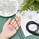 SUNNYCLUE 50Pcs Spiral Cage Pendants Necklace Making Kit Including 40Pcs Wire Cage Stone Holder 10Pcs Cotton Cord Necklace for Beginners DIY Necklace Jewellery Making Crafting DIY-SC0017-53-3