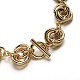 304 Stainless Steel Link Chain Necklaces and Bracelets Jewelry Sets SJEW-M057-08G-3