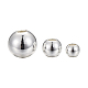 120 pièces 3 tailles placage en rack et placage sous vide ensemble de perles entretoises rondes en laiton KK-LS0001-11S-1
