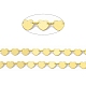 Handmade Brass Heart Link Chains CHC-F015-11G-1