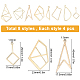 SUNNYCLUE 32 Pcs 8 Styles Alloy Pendants & Links Connectors FIND-SC0001-37LG-2