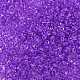 8/0 ガラスシードビーズ  透明インサイドカラー  丸い穴  ラウンド  青紫色  8/0  3~4x2~3mm  穴：0.8mm  約15000個/袋 SEED-A014-3mm-135B-2