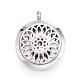 316 Surgical Stainless Steel Diffuser Locket Pendants STAS-H342-12P-1