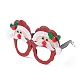 Weihnachtsbrillengestelle aus Kunststoff und Vliesstoff mit Glitzer AJEW-E053-01B-2