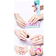 Autocollants de bandes de vernis à ongles de couleur unie à paillettes MRMJ-Q013-01P-1