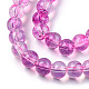 Chapelets de perles en verre peint DGLA-Q023-6mm-DB55-01-3