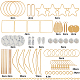 Kits de pendientes de turquesa sintético diy de sunnyclue DIY-SC0014-46-2