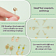 PH PandaHall 120pcs(60 Pairs) 3 Sizes Stud Earring with Loop FIND-AR0003-85-4
