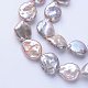 Perle baroque naturelle perles de perles de keshi PEAR-S010-38-1