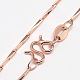 Brass Chain Necklaces MAK-P003-37RG-1