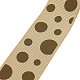Accessori per abbigliamento marrone chiaro e cammello Nastro in gros grain stampato con punti da 3/8 pollice (10 mm). X-SRIB-A010-10mm-06-1