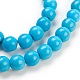 Chapelets de perles en turquoise synthétique TURQ-G106-8mm-02F-3