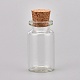 Botellas de corcho de vidrio transparente AJEW-XCP0001-18-2