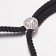 Nylon Twisted Cord Bracelet Making MAK-F019-P-4