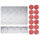 CHGCRAFT 4 Sets 2 Style 430 Stainless Steel Base FIND-CA0003-42-1