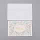Ensemble de cartes de remerciement enveloppe et motif floral DIY-WH0161-23A-1