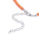Semences de verre colliers de perles NJEW-JN02691-04-3