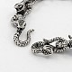Fashionable Retro Jewelry 304 Stainless Steel Snake Bracelets for Men BJEW-L045-26-3