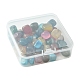 50pcs perles d'agate naturelle G-FS0005-67-2