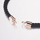Nylon Twisted Cord Bracelet Making X-MAK-F019-4