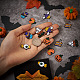 Beadthoven 21pcs 7 style halloween alliage émail pendentif ENAM-BT0001-16-5