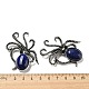 Natural Lapis Lazuli Octopus Brooch G-Z050-01I-3